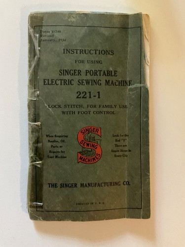Rare january 1934 singer - , 221